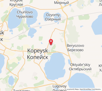 Map of Gornyak, Chelyabinsk