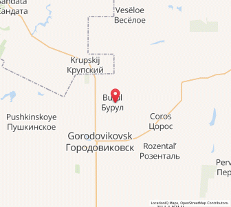 Map of Gorodoviki, Kalmykiya Republic