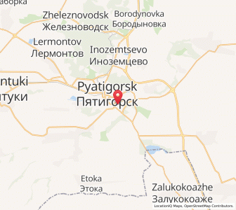 Map of Goryachevodskiy, Stavropol Kray
