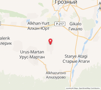 Map of Goyty, Chechnya