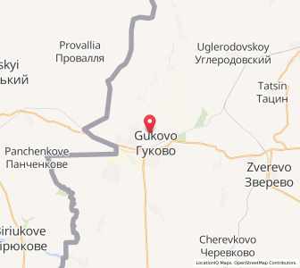 Map of Gukovo, Rostov