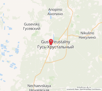 Map of Gus’-Khrustal’nyy, Vladimir Oblast