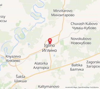 Map of Iglino, Bashkortostan Republic