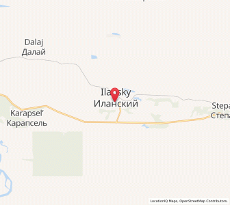 Map of Ilanskiy, Krasnoyarsk Krai