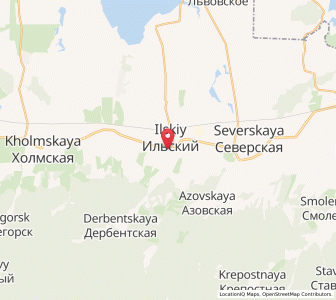 Map of Il’skiy, Krasnodar Krai