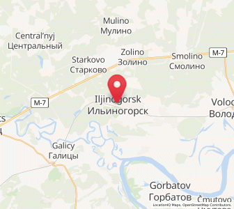 Map of Ilyinogorsk, Nizhny Novgorod Oblast