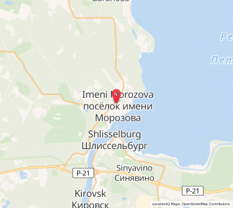 Map of Imeni Morozova, Leningradskaya Oblast'