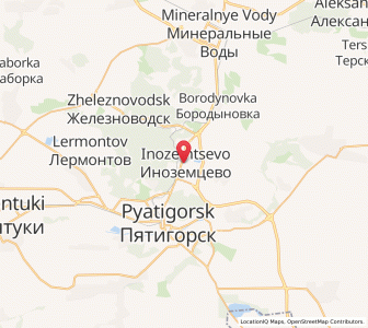 Map of Inozemtsevo, Stavropol Kray