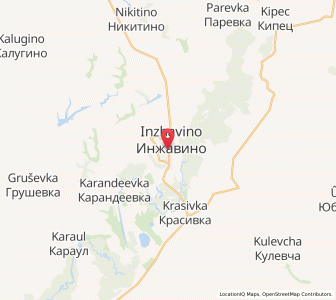 Map of Inzhavino, Tambov Oblast
