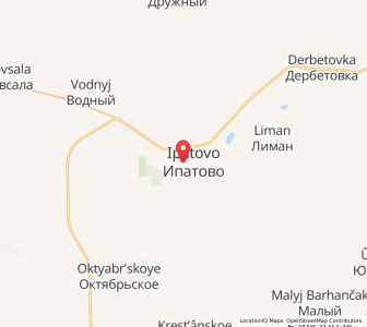 Map of Ipatovo, Stavropol Kray