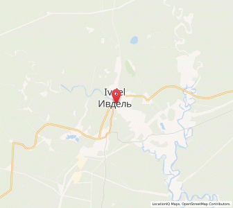 Map of Ivdel’, Sverdlovsk Oblast
