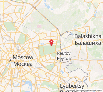 Map of Izmaylovo, Moscow Oblast