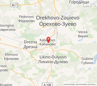 Map of Kabanovo, Moscow Oblast