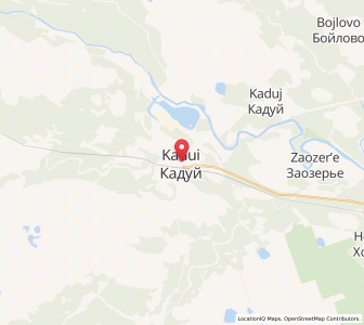 Map of Kaduy, Vologda Oblast