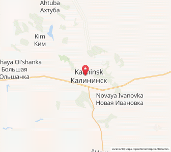 Map of Kalininsk, Saratov Oblast