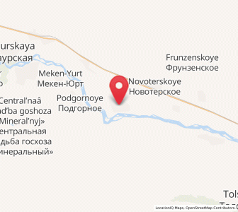 Map of Kalinovskaya, Chechnya