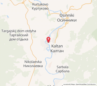 Map of Kaltan, Kuzbass