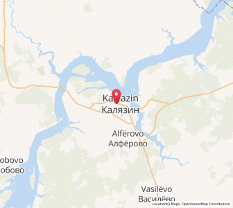 Map of Kalyazin, Tver Oblast