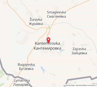 Map of Kantemirovka, Voronezh Oblast
