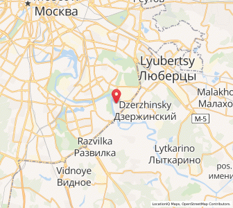 Map of Kapotnya, Moscow