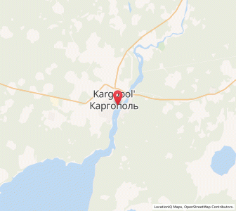 Map of Kargopol’, Arkhangelskaya