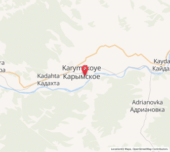 Map of Karymskoye, Zabaykalskiy (Transbaikal) Kray