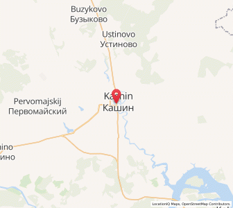 Map of Kashin, Tver Oblast