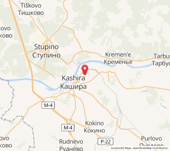 Map of Kashira, Moscow Oblast
