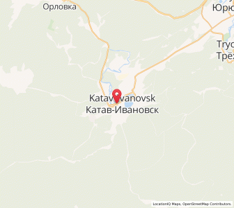 Map of Katav-Ivanovsk, Chelyabinsk