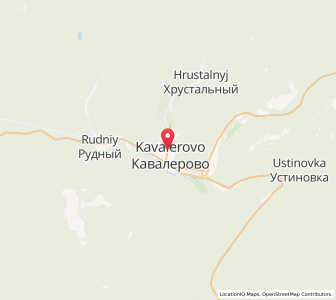 Map of Kavalerovo, Primorye