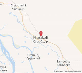 Map of Kharabali, Astrakhan Oblast