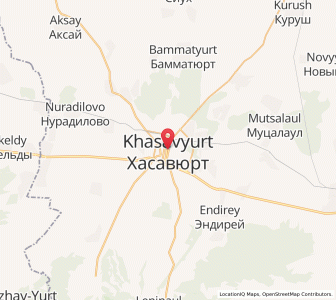 Map of Khasavyurt, Dagestan
