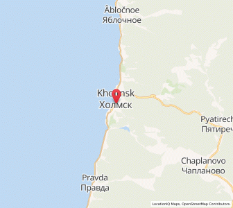 Map of Kholmsk, Sakhalin Oblast