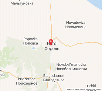 Map of Khorol’, Primorye