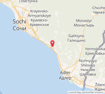 Map of Khosta, Krasnodar Krai