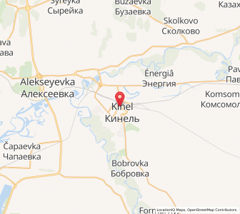 Map of Kinel’, Samara Oblast