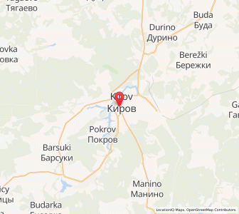 Map of Kirov, Kaluga Oblast