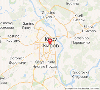Map of Kirov, Kirov Oblast