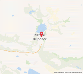 Map of Kirovsk, Murmansk