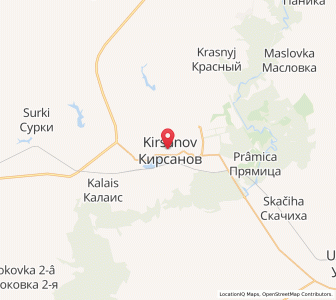 Map of Kirsanov, Tambov Oblast