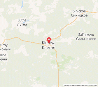 Map of Kletnya, Bryansk Oblast