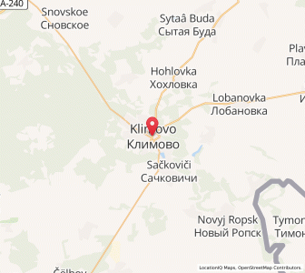 Map of Klimovo, Bryansk Oblast