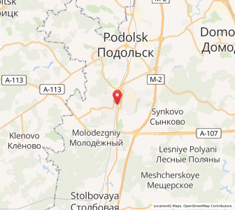Map of Klimovsk, Moscow Oblast