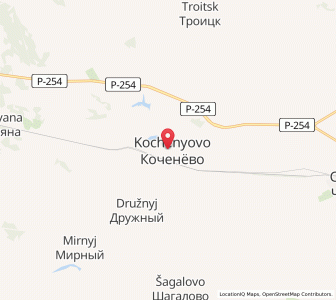 Map of Kochenëvo, Novosibirsk Oblast