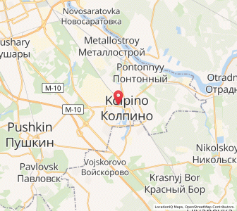 Map of Kolpino, St.-Petersburg
