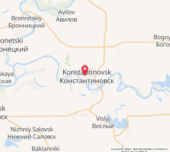 Map of Konstantinovsk, Rostov