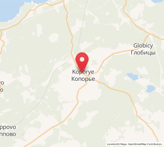 Map of Kopor’ye, Leningradskaya Oblast'
