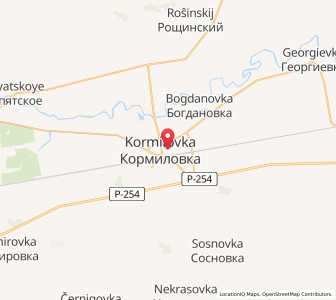 Map of Kormilovka, Omsk Oblast