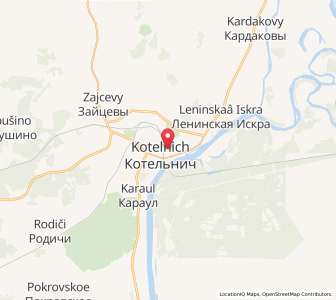 Map of Kotel’nich, Kirov Oblast