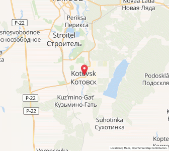 Map of Kotovsk, Tambov Oblast